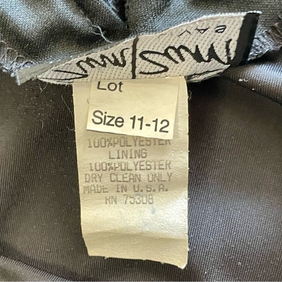 Vintage 90s Y2K Zum Zum Bias Cut Asymmetrical Velvet + Chiffon Formal Slip Gown - Picture 17 of 17